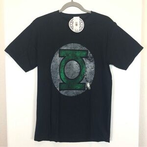 NWT DC Comics The Green Lantern Ring Distressed-Design‎ T-shirt Adult S Black